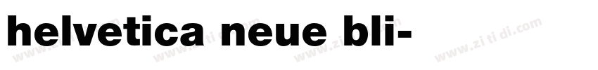 helvetica neue bli字体转换